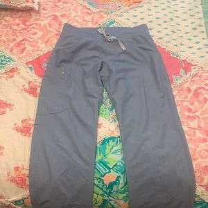 Heathered Indigo Figs Scrubs -S